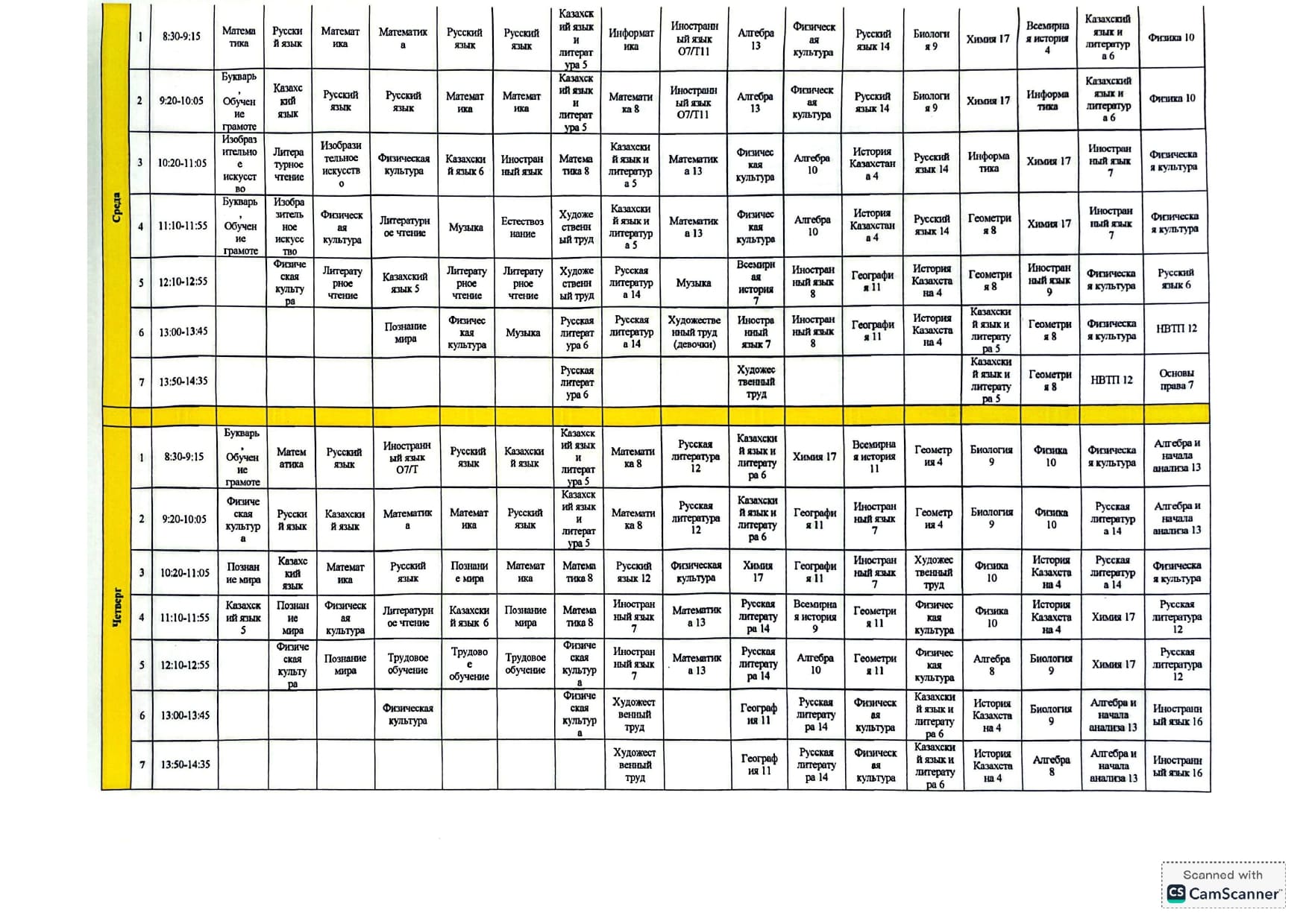 Расписание уроков на 2025 2026 учебный год page 0002